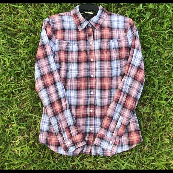 Anthropologie Tops - Anthropologie Isabella Sinclair Plaid Shirt Sz L